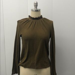 MADEWELL Texture and Thread Gather Neck Top